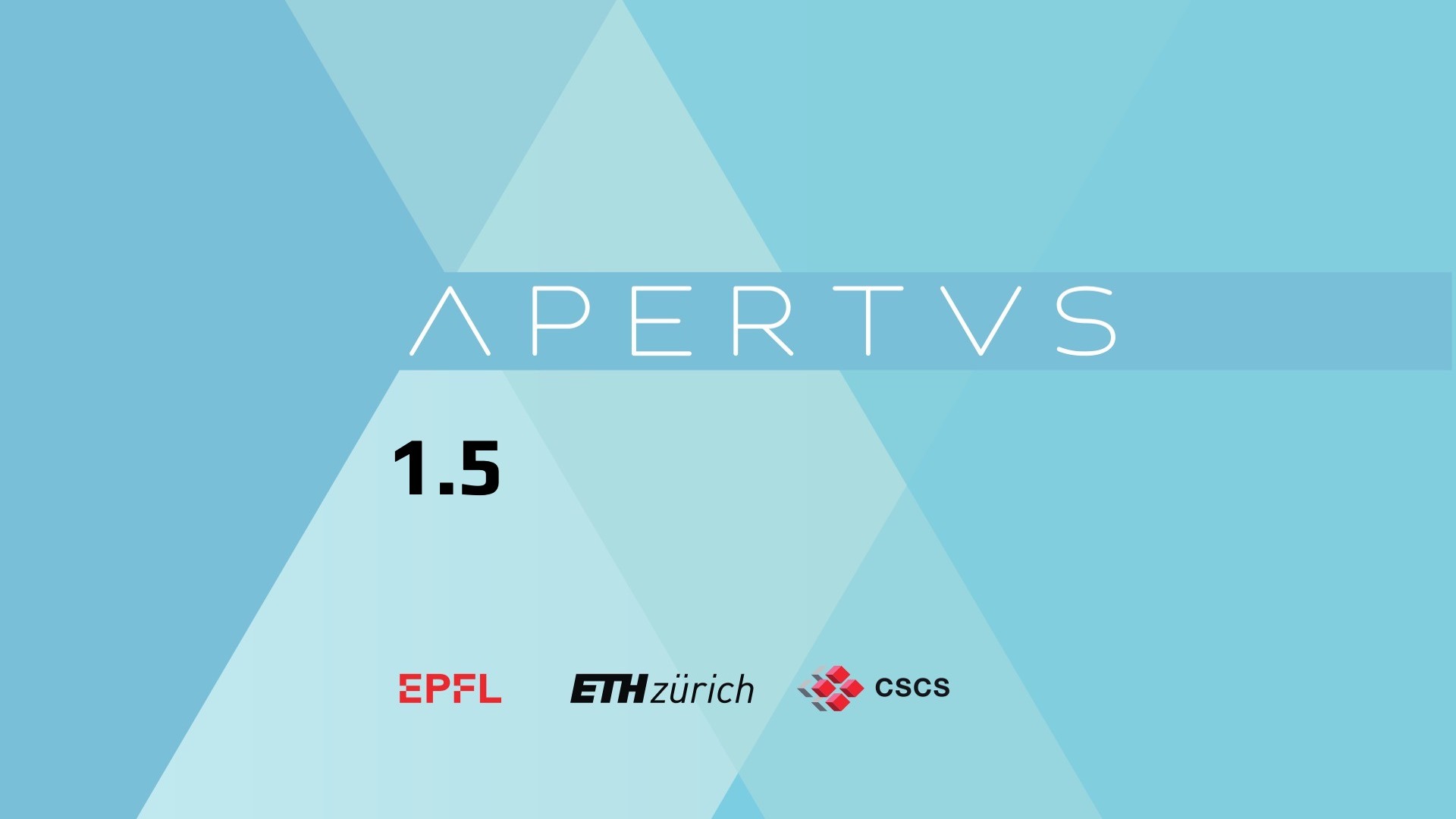 Swiss AI Initiative Apertus 1.5 release artwork identifying the model and participating institutions.