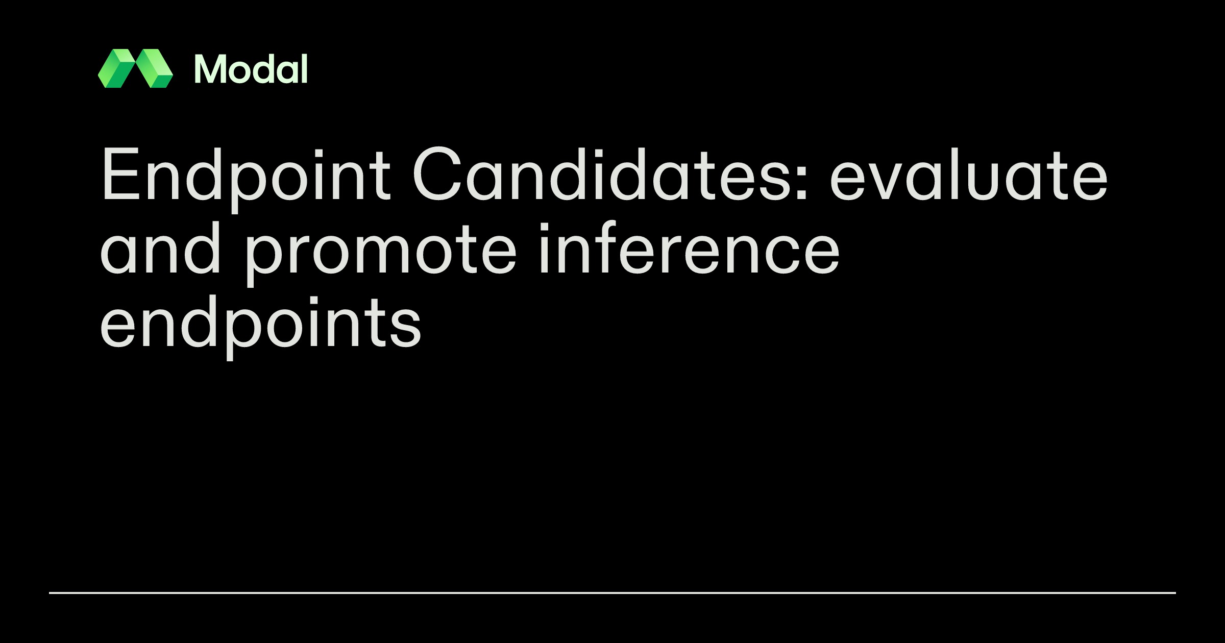 Modal source release artwork identifying Endpoint Candidates.