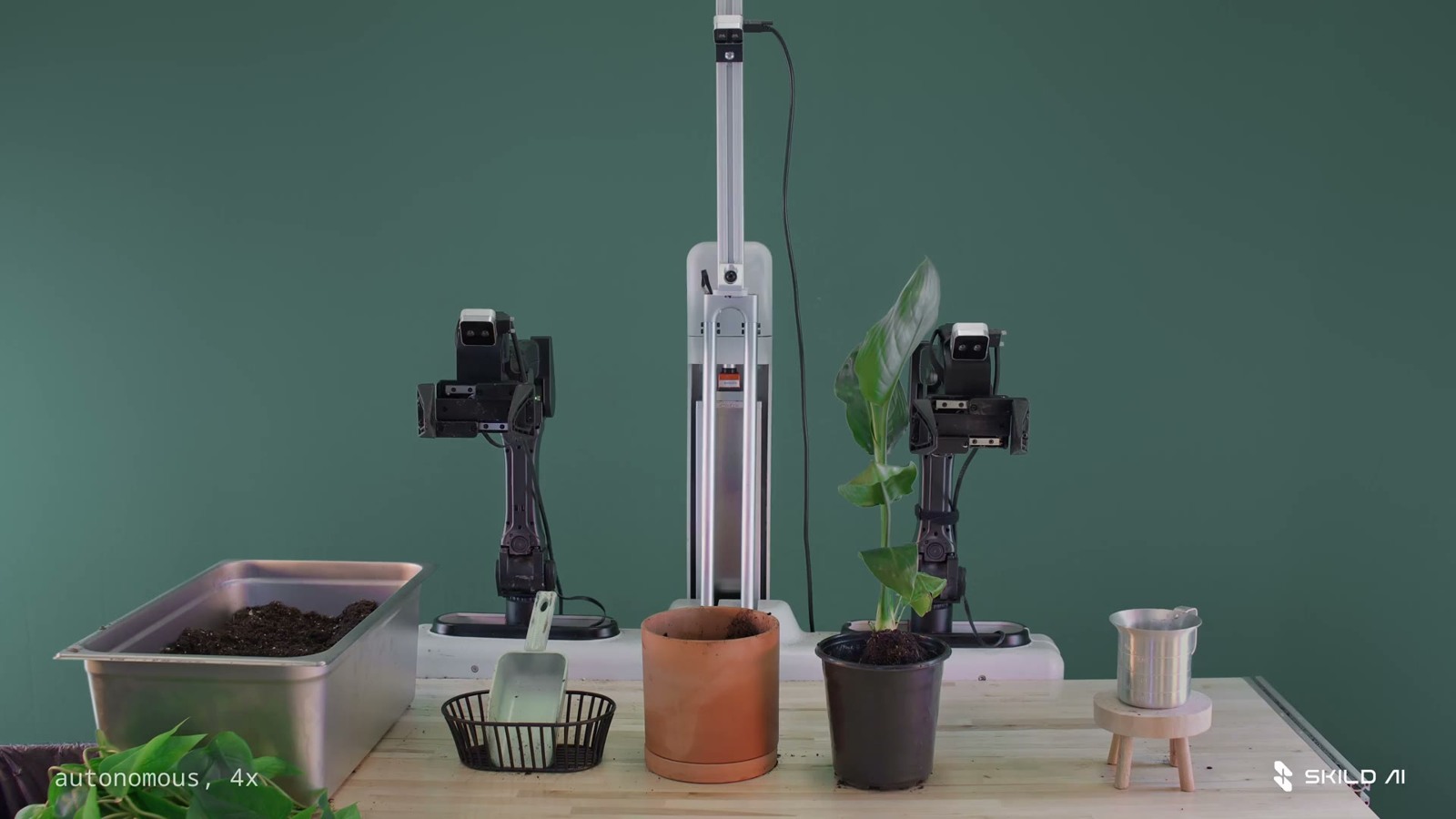 Skild AI official robot-manipulation demonstration.